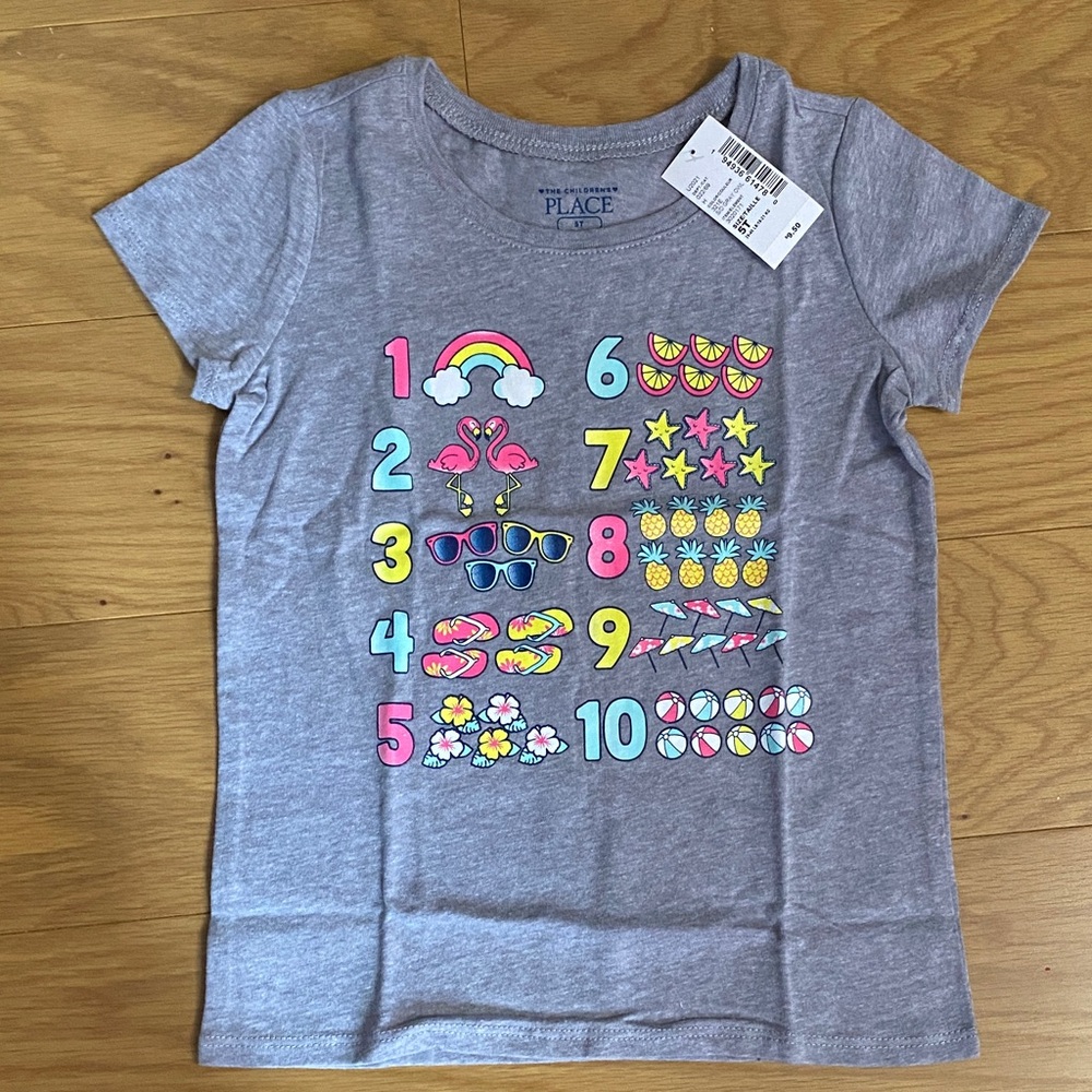 The Children's Place Gray Short Sleeve Tee